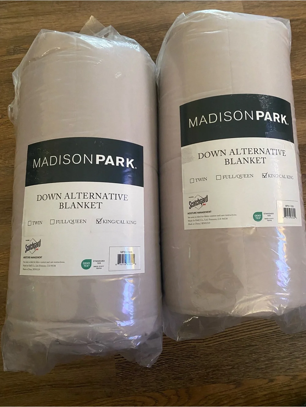 Madison Park Windom Down Alternative Blanket, Microfiber with 3M Scotchgard King